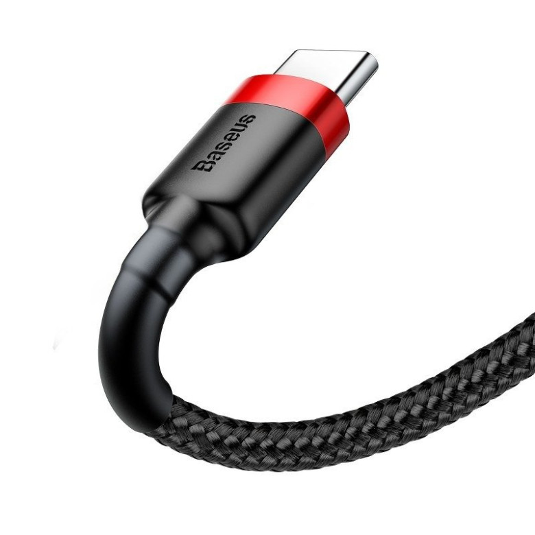 Baseus Cafule USB-USB-C kábel, 2A, 2m (piros-fekete) Baseus Cafule USB-USB-C kábel, 2A, 2m (piros-fekete)