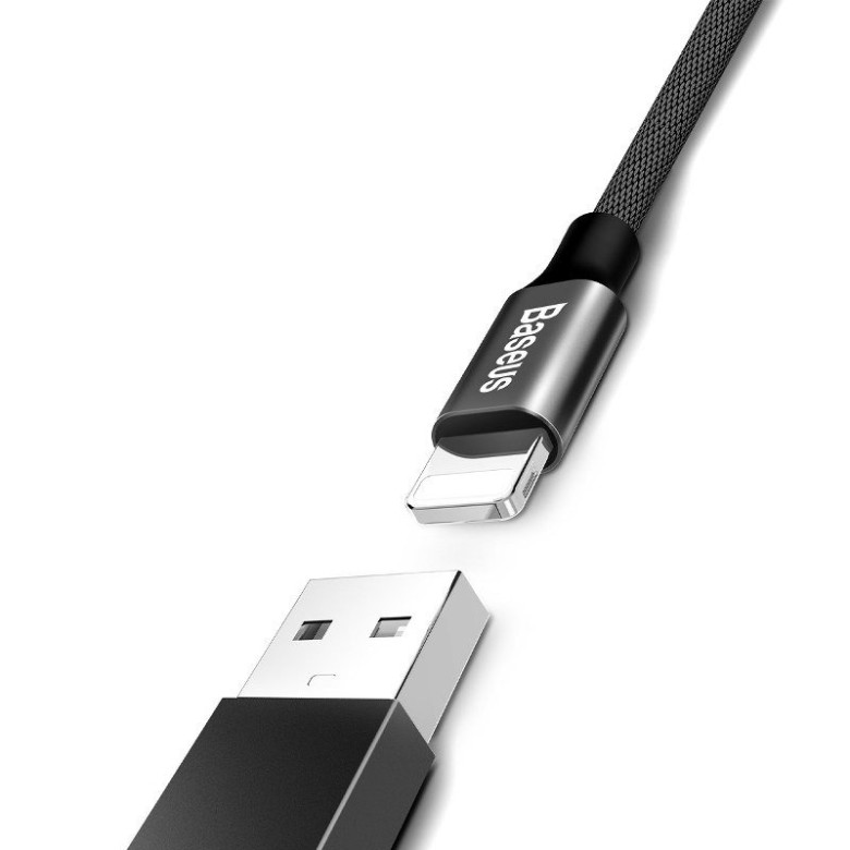 Baseus Yiven Lightning 1,2m 2A kábel - (fekete) Baseus Yiven Lightning 1,2m 2A kábel - (fekete)