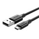 UGREEN micro USB kábel, QC 3.0, 2.4A, 1.5m (fekete)