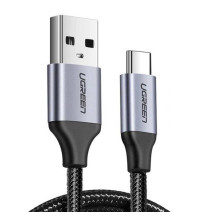UGREEN USB - USB-C kábel, QC 3.0, 0,25 m (fekete) UGREEN USB - USB-C kábel, QC 3.0, 0,25 m (fekete)