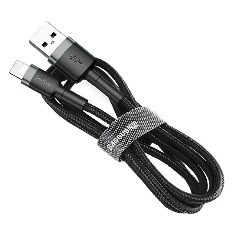 Baseus Cafule 1,5A 2 m-es Lightning USB-kábel (szürke-fekete)