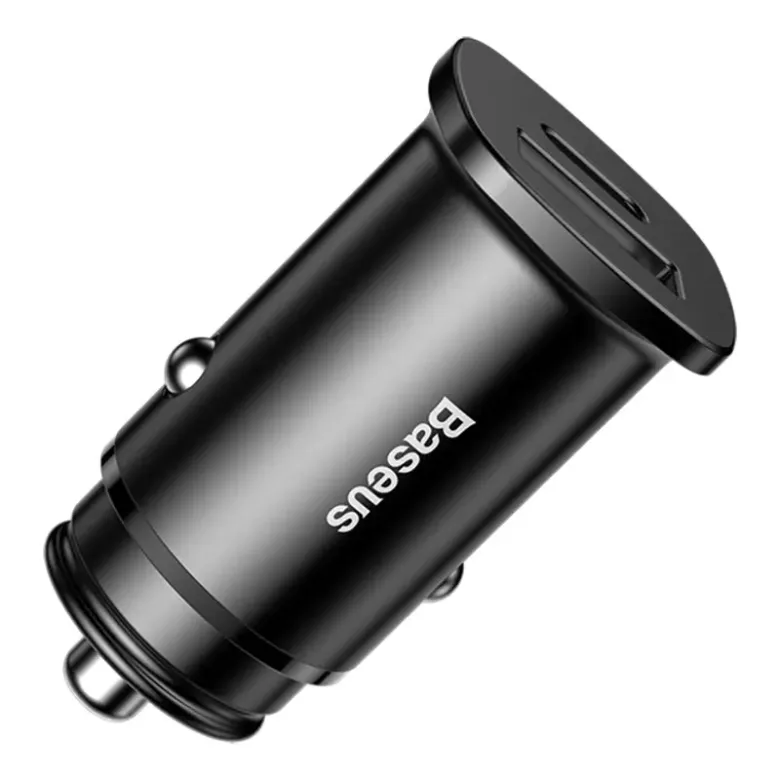 Baseus Square PPS QC4.0 / PD3.0 5A 30W autós töltő (fekete) Baseus Square PPS QC4.0 / PD3.0 5A 30W autós töltő (fekete)