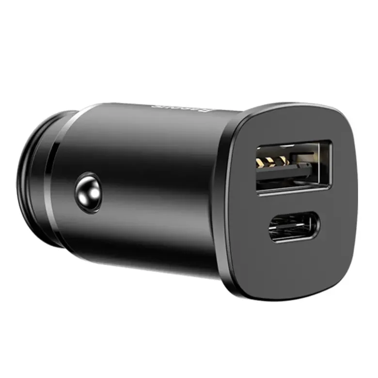 Baseus Square PPS QC4.0 / PD3.0 5A 30W autós töltő (fekete) Baseus Square PPS QC4.0 / PD3.0 5A 30W autós töltő (fekete)
