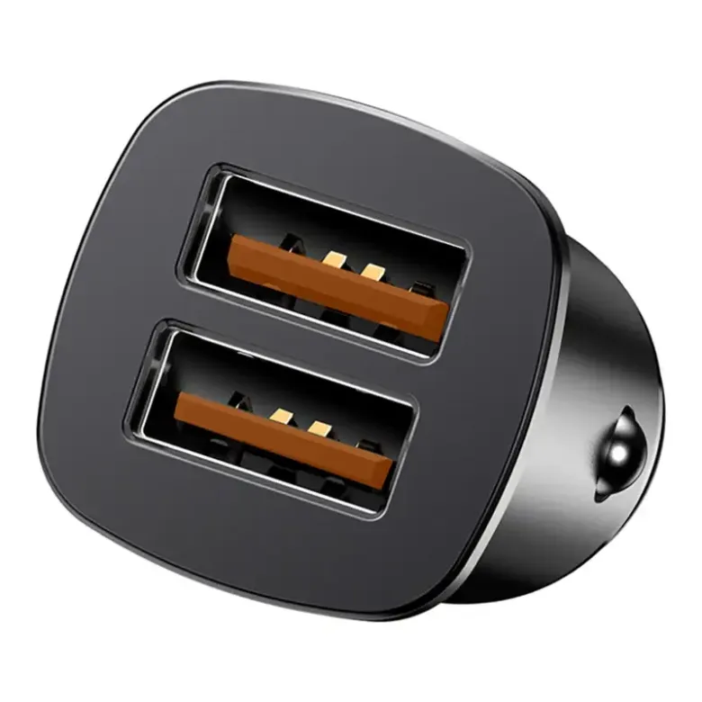 Baseus Square 2xUSB QC3.0 5A 30W autós töltő (fekete) Baseus Square 2xUSB QC3.0 5A 30W autós töltő (fekete)