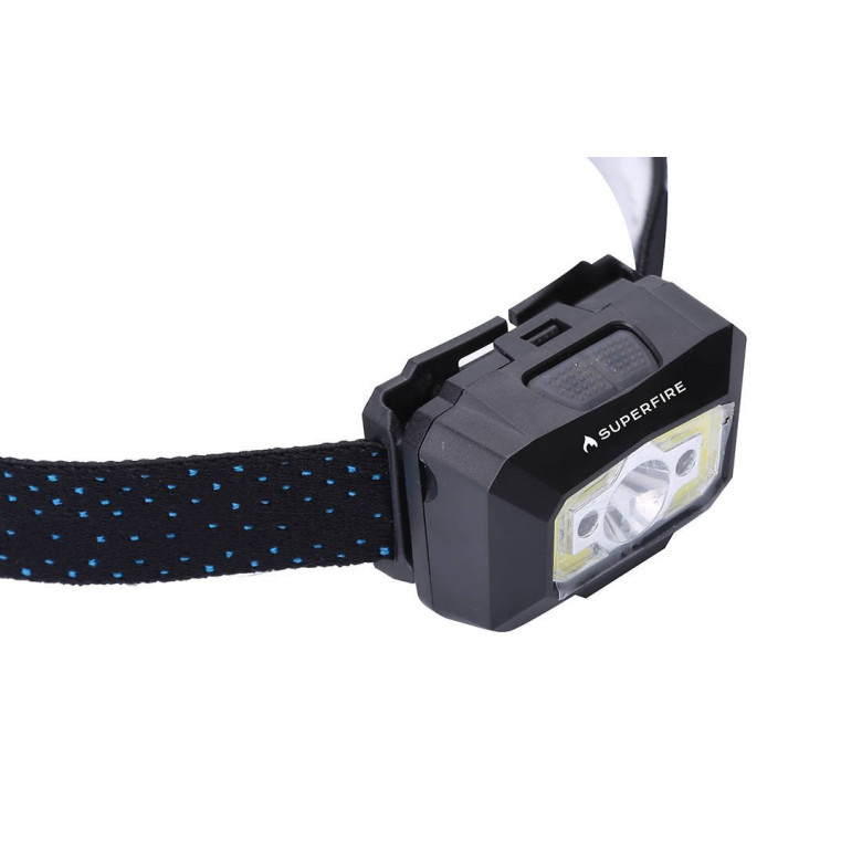 Fejlámpa Superfire X30 – 340 lm, USB, 5 mód, 130 m Fejlámpa Superfire X30 – 340 lm, USB, 5 mód, 130 m