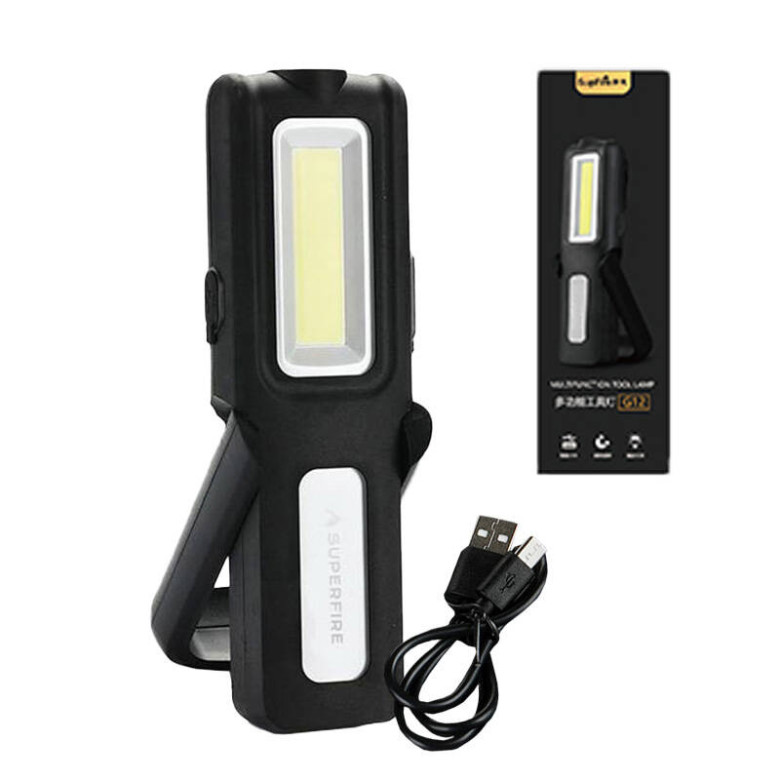 Superfire G12 műhelylámpa, 566lm, USB Superfire G12 műhelylámpa, 566lm, USB