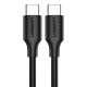 UGREEN Nikkelezett USB-C kábel, 1,5 m (fekete)