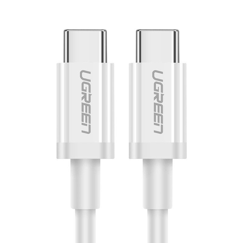 UGREEN USB-C to USB-C + USB-A Cable QC 3.0 PD 3A 1m (White)