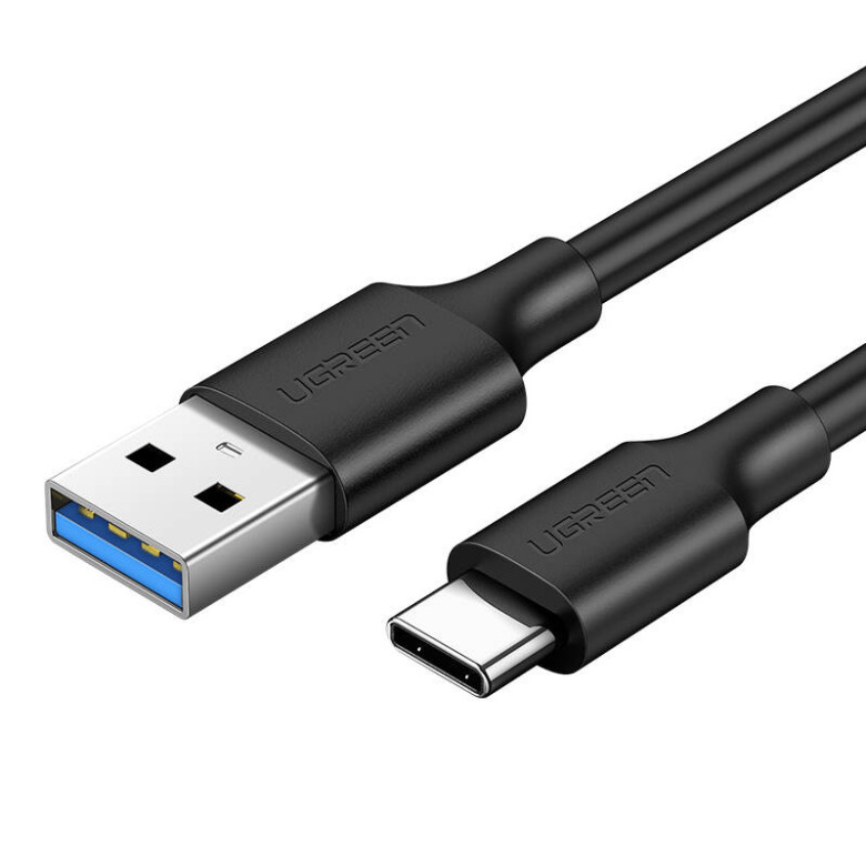 UGREEN USB és USB-C 3.0 kábel, 1m (fekete) UGREEN USB és USB-C 3.0 kábel, 1m (fekete)