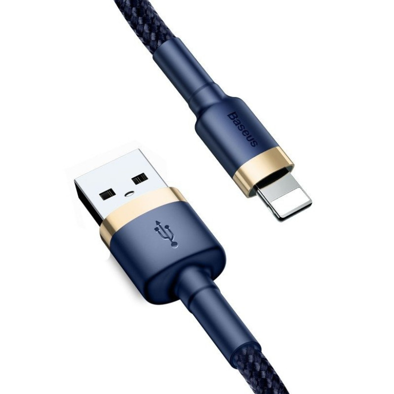 Baseus Cafule USB-Lightning kábel, 1,5A, 2 m (arany-sötétkék) Baseus Cafule USB-Lightning kábel, 1,5A, 2 m (arany-sötétkék)