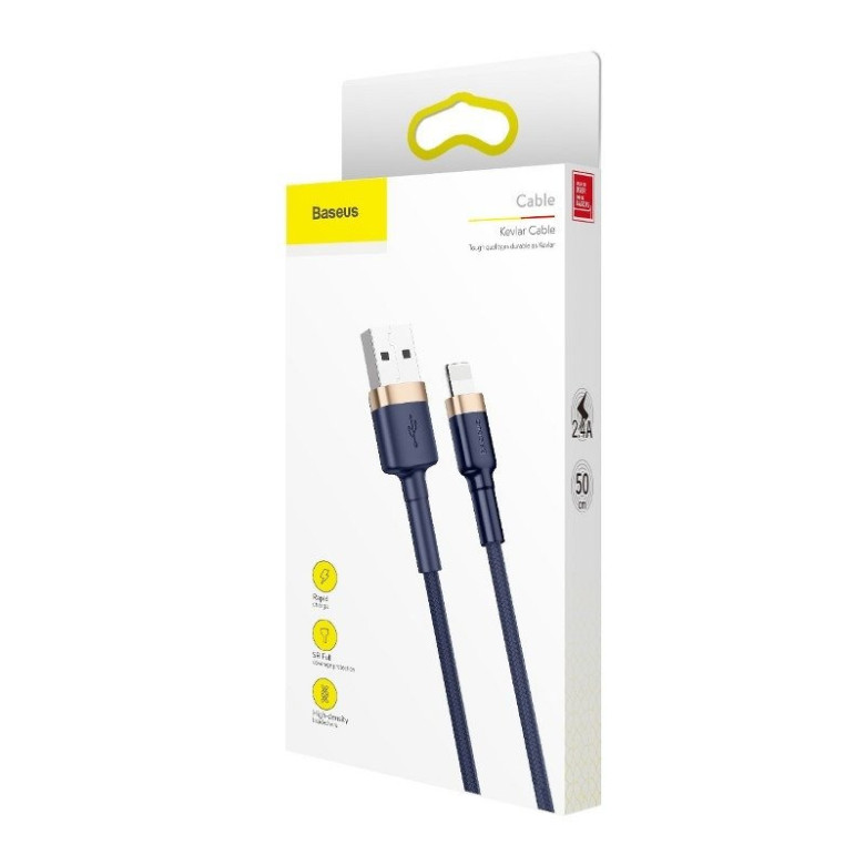 Baseus Cafule USB-Lightning kábel, 1,5A, 2 m (arany-sötétkék) Baseus Cafule USB-Lightning kábel, 1,5A, 2 m (arany-sötétkék)
