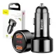 Baseus Magic 2x USB autós töltő, QC 3.0, 45W (fekete) Baseus Magic 2x USB autós töltő, QC 3.0, 45W (fekete)