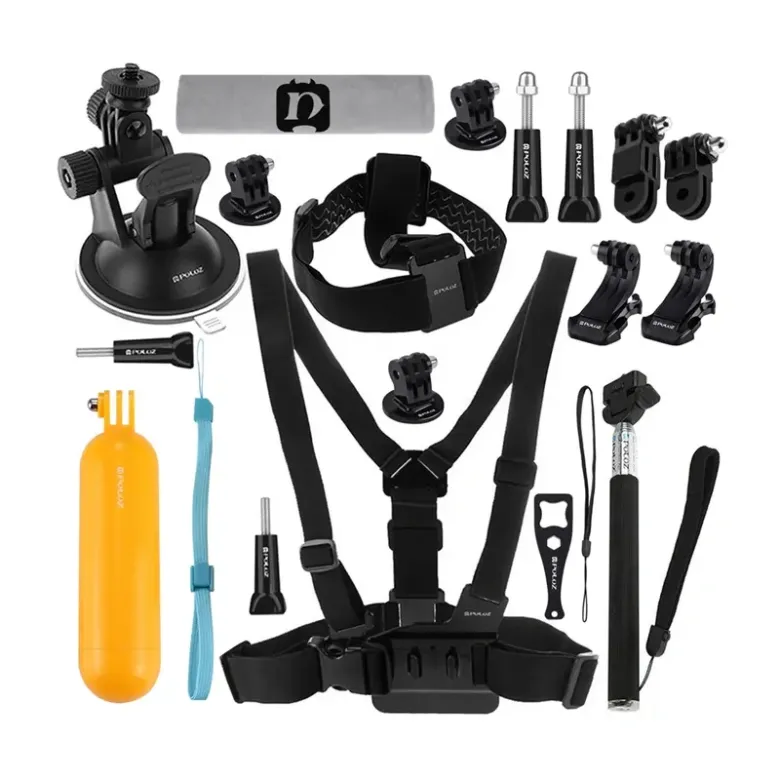 Puluz 20 darabos tartozékkészlet sportkamerákhoz (Osmo Action 5 Pro-t, Insta360 Ace Pro 2) PKT18