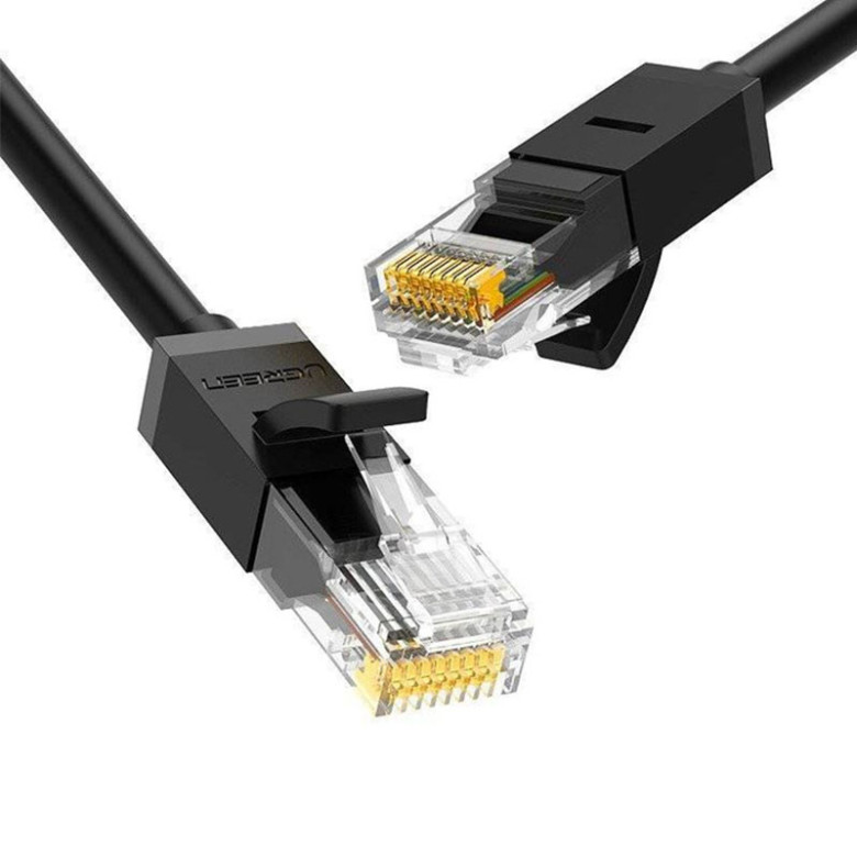 UGREEN Ethernet RJ45 lapos kábel, Cat.6, UTP, 8m (fekete)
