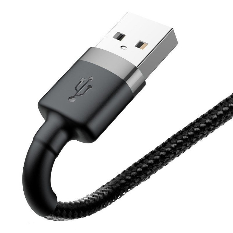 Baseus Cafule 2.4A Lightning USB-kábel 0.5m (szürke-fekete) Baseus Cafule 2.4A Lightning USB-kábel 0.5m (szürke-fekete)