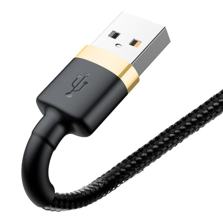 Baseus Cafule USB-Lightning kábel, 2A, 3 m (arany-fekete) Baseus Cafule USB-Lightning kábel, 2A, 3 m (arany-fekete)