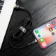Baseus Cafule USB-Lightning kábel, 2A, 3 m (arany-fekete)