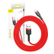 Baseus Cafule USB-Lightning kábel, 2A, 3m (piros)