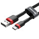 Baseus Cafule USB-USB-C kábel, 2A, 3m (piros-fekete)