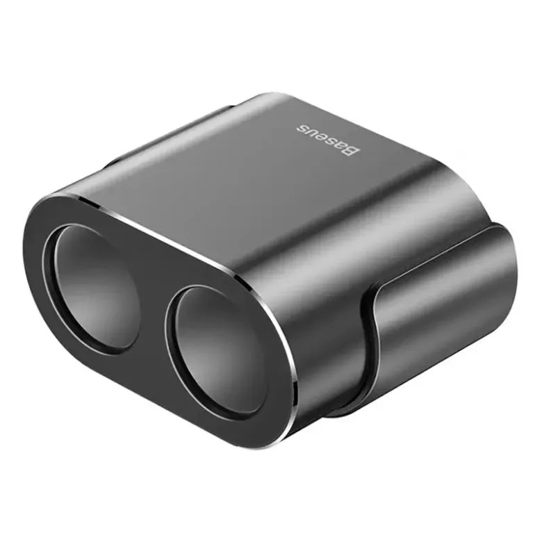 Baseus 2xUSB szivargyújtó elosztó, 3,1A, 100W (fekete) Baseus 2xUSB szivargyújtó elosztó, 3,1A, 100W (fekete)