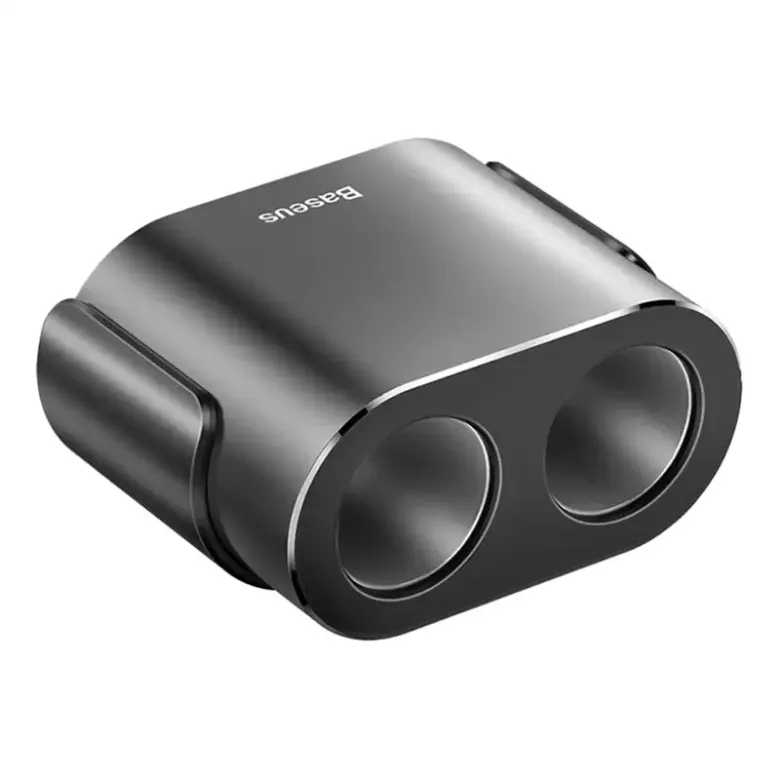 Baseus 2xUSB szivargyújtó elosztó, 3,1A, 100W (fekete) Baseus 2xUSB szivargyújtó elosztó, 3,1A, 100W (fekete)