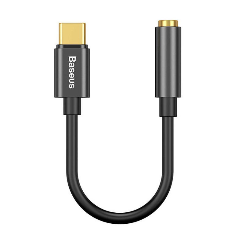 Baseus L54 USB-C audioadapter + 3,5 mm-es mini jack (fekete) Baseus L54 USB-C audioadapter + 3,5 mm-es mini jack (fekete)