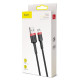 Baseus Cafule USB-Micro-USB kábel, 2A, 3 m (fekete és piros)