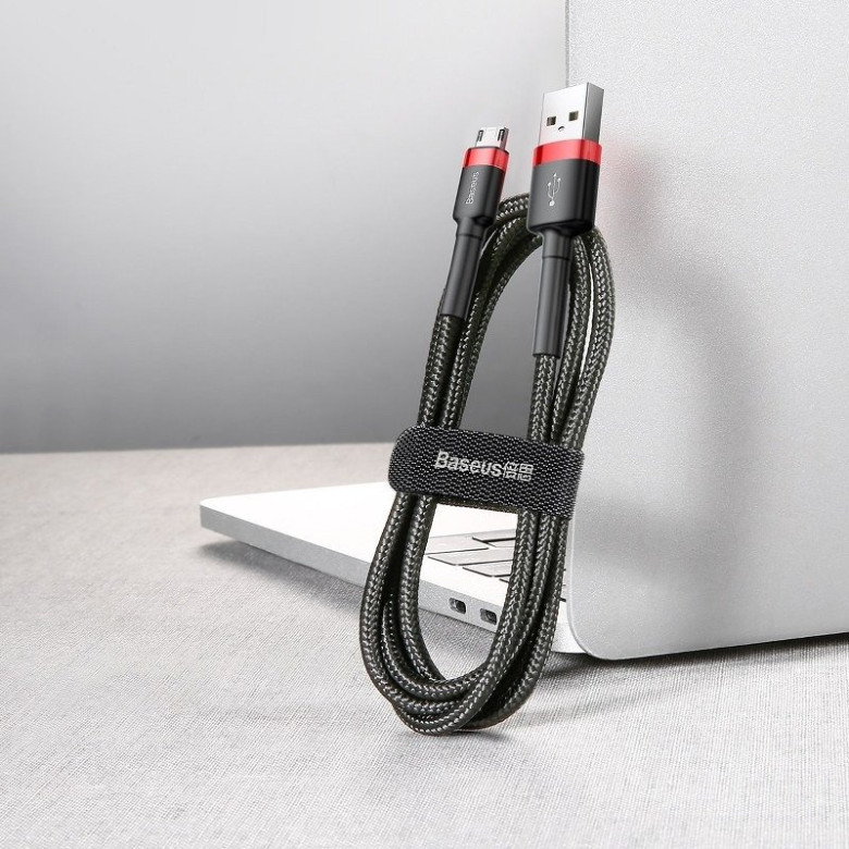 Baseus Cafule USB-Micro-USB kábel, 2A, 3 m (fekete és piros) Baseus Cafule USB-Micro-USB kábel, 2A, 3 m (fekete és piros)
