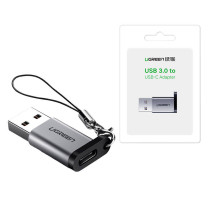 UGREEN USB 3.0 USB-C 3.1 adapter, PD (szürke) UGREEN USB 3.0 USB-C 3.1 adapter, PD (szürke)