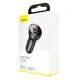 Baseus autós töltő kijelzővel, 2x USB, 4,8A, 24W (szürke) Baseus autós töltő kijelzővel, 2x USB, 4,8A, 24W (szürke)