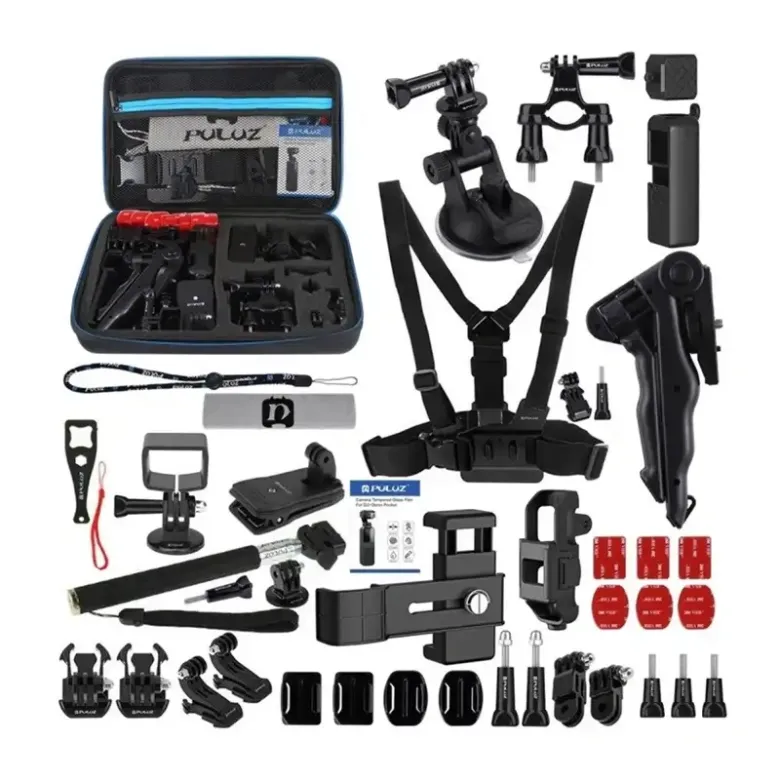PULUZ Tartozékok Ultimate Combo Kits sportkamerákhoz (Osmo Action 5 Pro, Ace Pro 2) 43 az 1-ben