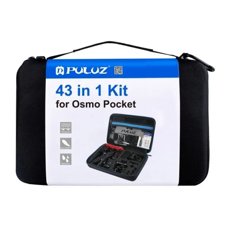 PULUZ Tartozékok Ultimate Combo Kits sportkamerákhoz (Osmo Action 5 Pro, Ace Pro 2) 43 az 1-ben