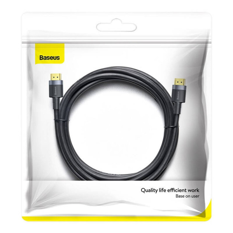 Baseus Cafule HDMI 2.0 kábel, 4K, 3D, 2 m (fekete-szürke) Baseus Cafule HDMI 2.0 kábel, 4K, 3D, 2 m (fekete-szürke)