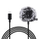 PULUZ Jack nyakkendő mikrofon klippel PU425 1,5 m USB-C PULUZ Jack nyakkendő mikrofon klippel PU425 1,5 m USB-C