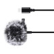 PULUZ Jack nyakkendő mikrofon klippel PU425 1,5 m USB-C PULUZ Jack nyakkendő mikrofon klippel PU425 1,5 m USB-C