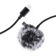 PULUZ Jack nyakkendő mikrofon klippel PU425 1,5 m USB-C PULUZ Jack nyakkendő mikrofon klippel PU425 1,5 m USB-C