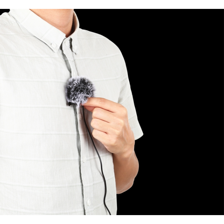 Jack Puluz nyakkendő mikrofon klippel PU425 1.5m USB-C