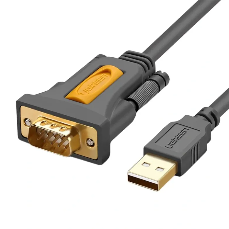 UGREEN CR104 USB-RS-232 kábel, 1,5 m (fekete)