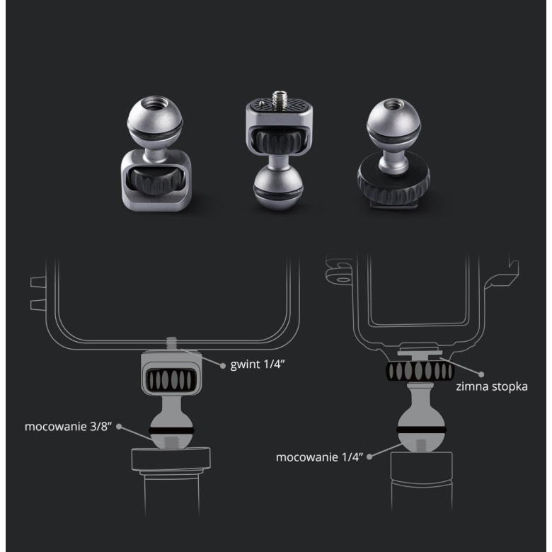 PGYTECH Magic Arm tartozéktartó (P-CG-009) kamerákhoz / kardánokhoz