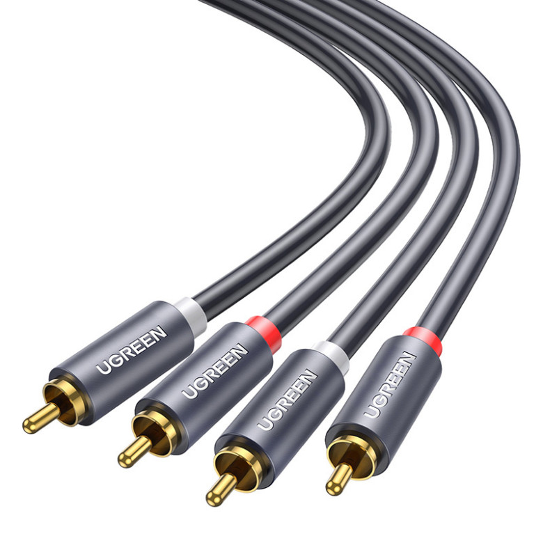 UGREEN AV104 2x RCA (Cinch) 2x RCA (Cinch) kábel, 2m (fekete)