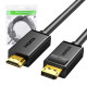 UGREEN DisplayPort - HDMI Cable FullHD 1m (Black) UGREEN DisplayPort - HDMI Cable FullHD 1m (Black)