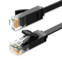 UGREEN Ethernet RJ45 lapos kábel, Cat.6, UTP, 15m (fekete) UGREEN Ethernet RJ45 lapos kábel, Cat.6, UTP, 15m (fekete)
