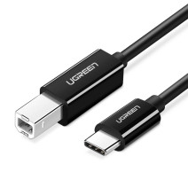 UGREEN US241 CB USB 2.0 kábel nyomtatóhoz, 2 m (fekete) UGREEN US241 CB USB 2.0 kábel nyomtatóhoz, 2 m (fekete)