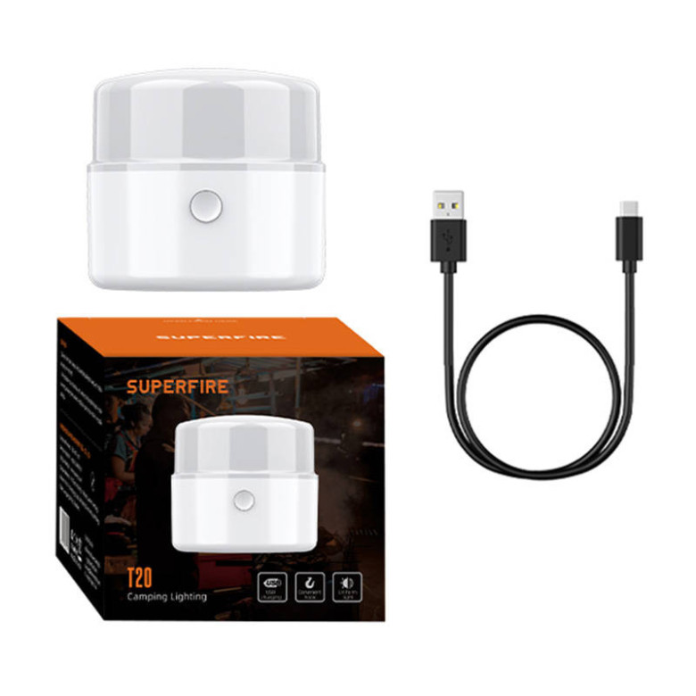 Lámpa kempingowa Superfire T20, 180lm, USB