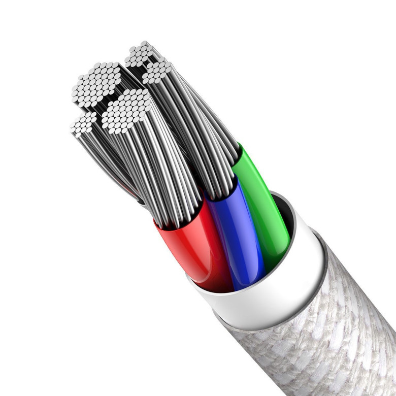 Baseus Lightning USB-C kábel, nagy sűrűségű fonott, 20W, 5A, PD, 1 m (fehér) Baseus Lightning USB-C kábel, nagy sűrűségű fonott, 20W, 5A, PD, 1 m (fehér)