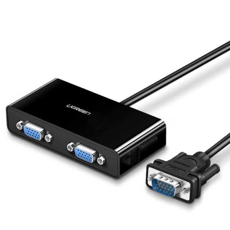 UGREEN 40254 VGA - 2x VGA videó elosztó, 1m (fekete) UGREEN 40254 VGA - 2x VGA videó elosztó, 1m (fekete)