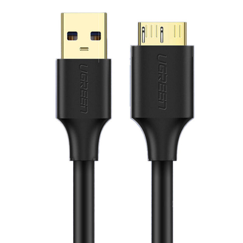 UGREEN US130 USB 3.0 - micro USB 3.0 kábel, 2m (fekete) UGREEN US130 USB 3.0 - micro USB 3.0 kábel, 2m (fekete)