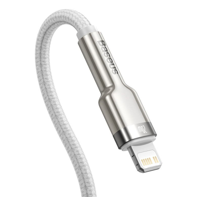 Baseus Cafule USB-C-Lightning kábel, PD, 20 W, 2 m (fehér) Baseus Cafule USB-C-Lightning kábel, PD, 20 W, 2 m (fehér)