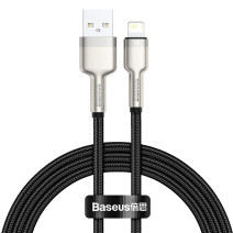 Baseus Cafule USB-Lightning kábel, 2,4A, 1 m (fekete)