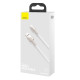Baseus Cafule USB-Lightning kábel, 2,4A, 1 m (fehér)